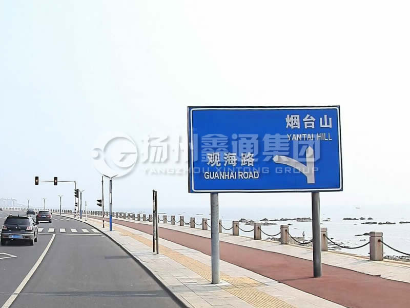BZG-015，交通標(biāo)志桿，雙柱標(biāo)志桿